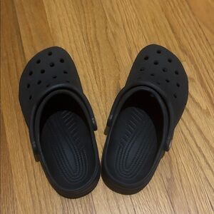 CROCS Kids Black Slippers
